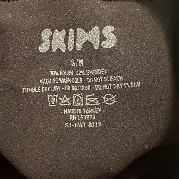 SKIMS Core Control High-Waisted Thong S/M Shapewear Onyx Black NWOT - Picture 5 of 5